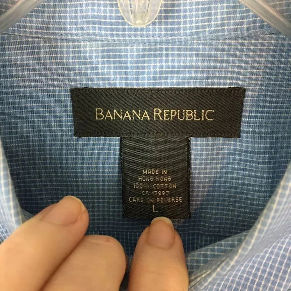 Banana republic long sleeve button down shirt L